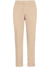 Tapered Chino Cotton Straight Pants Beige - BRUNELLO CUCINELLI - BALAAN 2