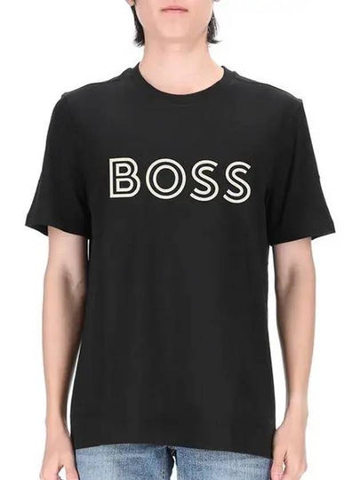 Boss Short Sleeve T Shirt 50519358 001 Black - HUGO BOSS - BALAAN 2