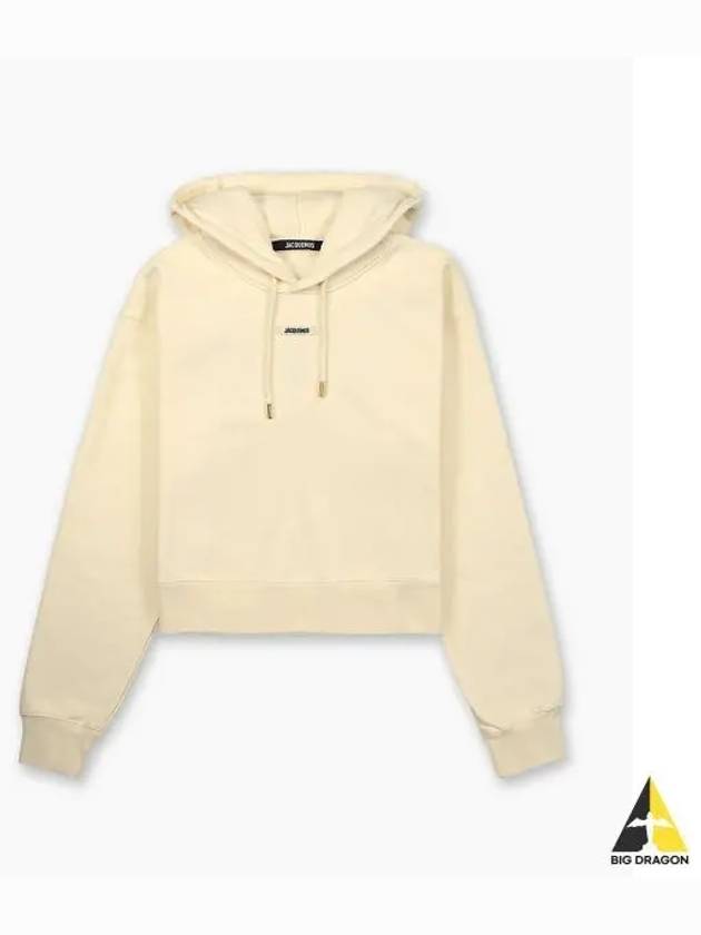 Le Sweatshirt Gros Grain Cotton Hoodie Light Beige - JACQUEMUS - BALAAN 2