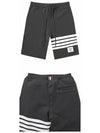 Cotton Loopback Knit Engineered 4-Bar Sweatshorts Dark Grey - THOM BROWNE - BALAAN 5