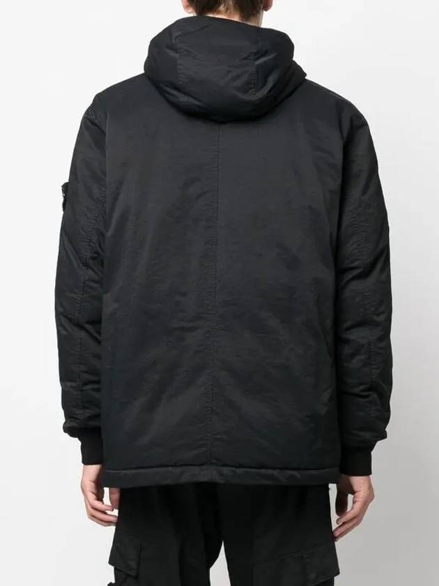 Opaque Nylon Twill Down Padded Black - STONE ISLAND - BALAAN 5