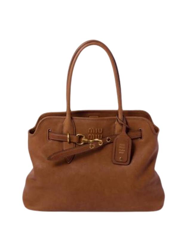 Abventure Nappa Leather Tote Bag Oak - MIU MIU - BALAAN 1