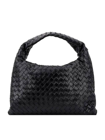 Intrecciato Hop Small Tote Bag Black - BOTTEGA VENETA - BALAAN 1