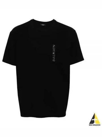 24 Logo Pocket T Shirt CH1EG105BC61 EHR - BALMAIN - BALAAN 1