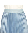 Gavino Long Pleated Skirt Blue - MAX MARA - BALAAN 7