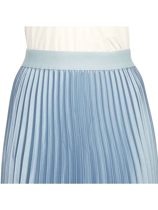 Gavino Long Pleated Skirt Blue - MAX MARA - BALAAN 7