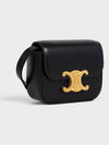 Triomphe Small Shiny Calfskin Cross Bag Black - CELINE - BALAAN 3