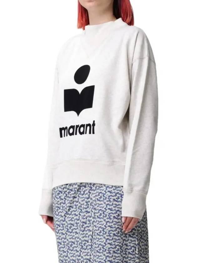 Moby Logo Print Sweatshirt Ecru - ISABEL MARANT - BALAAN 4