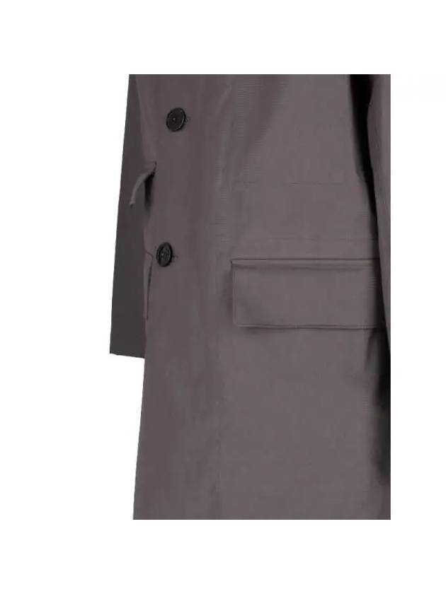 Coated Cotton Trench Coat Grey - LEMAIRE - BALAAN 6