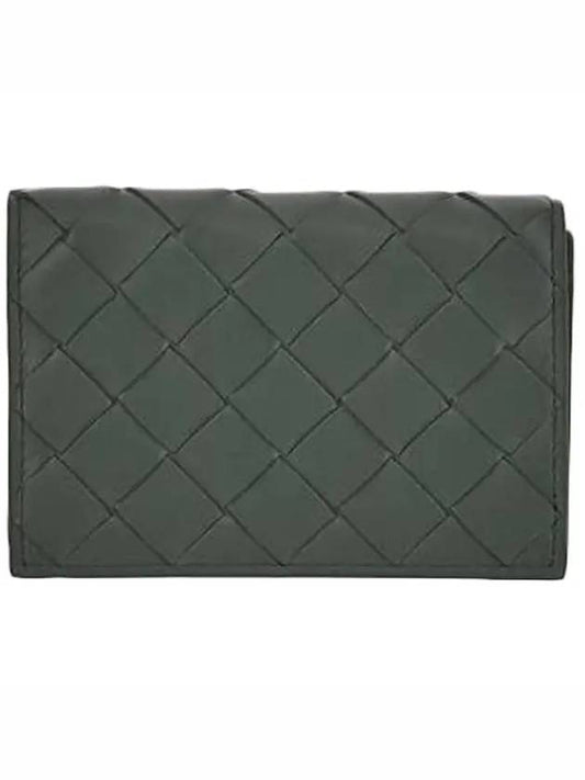 Intrecciato Flap Business Card Wallet Grey - BOTTEGA VENETA - BALAAN 2