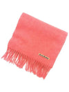 Wool Fringe Muffler Pink - ACNE STUDIOS - BALAAN 3