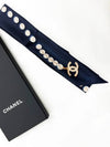 Slim Bandeau Silk Twill & Navy - CHANEL - BALAAN 5