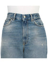 Crop Relaxed Fit Straight Jeans Mid Blue - ACNE STUDIOS - BALAAN 6