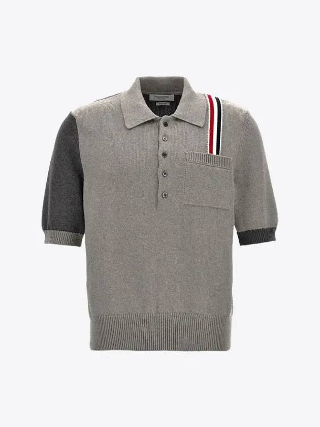 Fun Mix Jersey Stitch Knitted Polo Shirt - THOM BROWNE - BALAAN 2