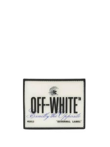 Exact Off Print Card Wallet White - OFF WHITE - BALAAN 1