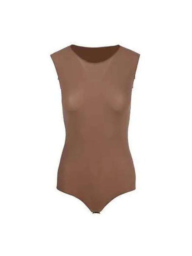 Women s Sleeveless Lycra Bodysuit Black Brown S51NA0065 S20518 - MAISON MARGIELA - BALAAN 1