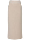 100% Cashmere Ribbed Long Skirt C3KSK61 - CALLAITE - BALAAN 3