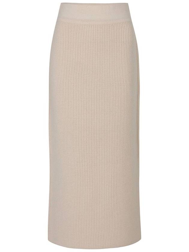 100% Cashmere Ribbed Long Skirt C3KSK61 - CALLAITE - BALAAN 3