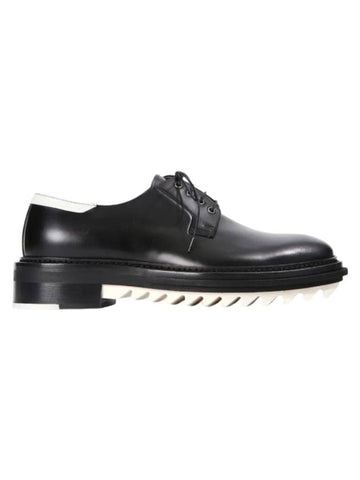 Abrajivato Classic Calfskin Derby Black - LANVIN - BALAAN 1