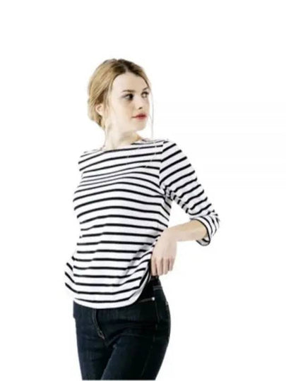 Galathee Striped Sailor Long Sleeve T-Shirt Neige Noir - SAINT JAMES - BALAAN 2