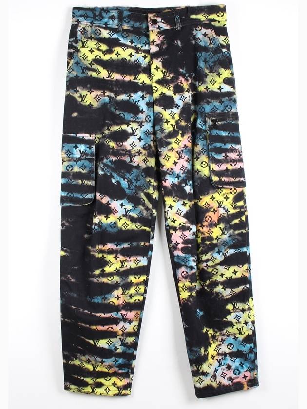 tie dye cargo denim pants 34 - LOUIS VUITTON - BALAAN 1