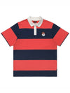 Wiz Collection Wizard Stripe Short Sleeve T-Shirt NAVY M3313LTS02NVY - MALBON GOLF - BALAAN 2