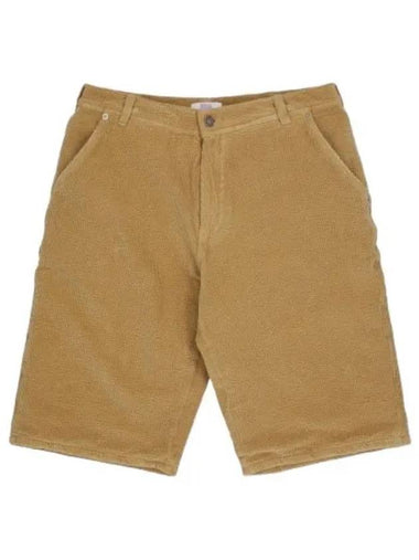 Corduroy Bermuda Shorts Beige - ERL - BALAAN 1