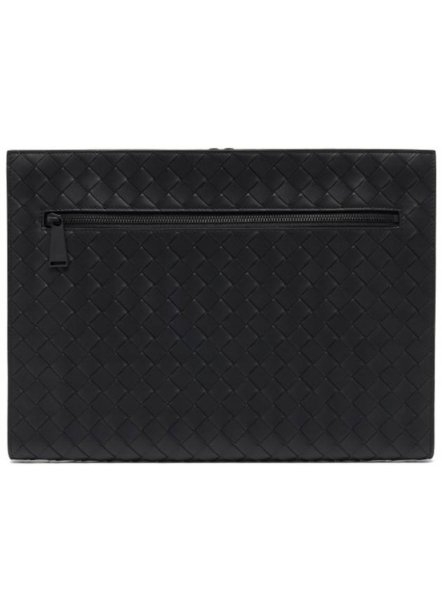 Men’s Document Large Clutch Bag Black - BOTTEGA VENETA - BALAAN 5