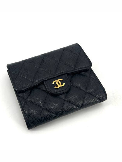 Caviar gold flap bi fold wallet - CHANEL - BALAAN 2