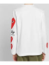 Men's Side Multi-Heart Long Sleeve T-Shirt White - COMME DES GARCONS PLAY - BALAAN 6