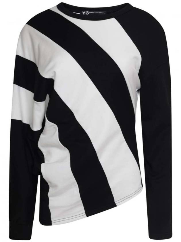 Yohji Yamamoto Bold Stripe Asymmetric Sweater - Y-3 - BALAAN 1