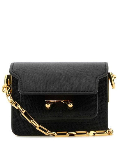 Trunk Nano Chain Crossbody Bag Black - MARNI - BALAAN 2