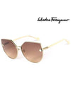 Eyewear Cat Eye Metal Sunglasses Brown - SALVATORE FERRAGAMO - BALAAN 3