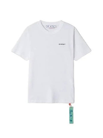 Wave diagonal short sleeve t shirt white - OFF WHITE - BALAAN 1