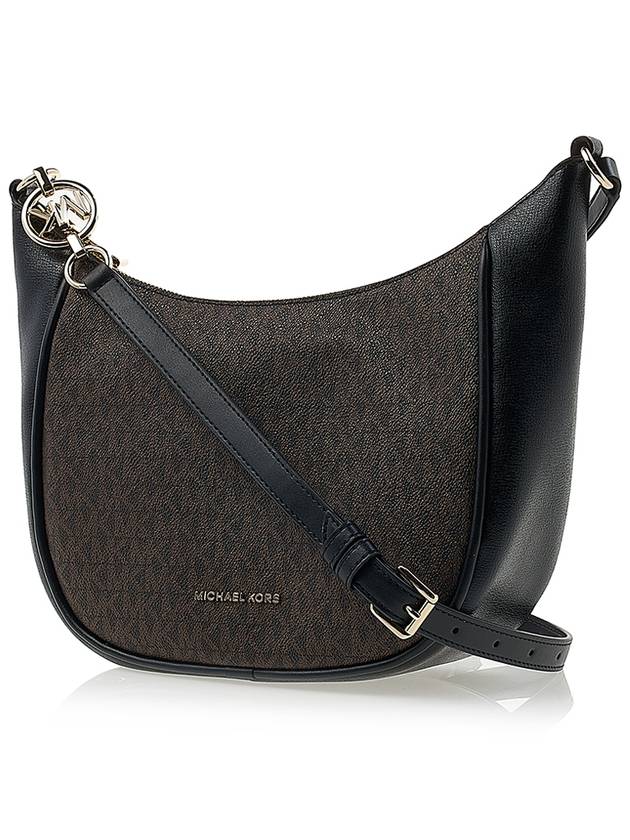 Women's Cheryl Canvas Shoulder Bag Dark Brown - MICHAEL KORS - BALAAN 3