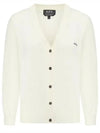 Bella Logo Embroidery Cardigan Ivory - A.P.C. - BALAAN 2