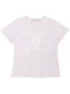 University Print Short Sleeve T-Shirt Pink - GOLDEN GOOSE - BALAAN 2