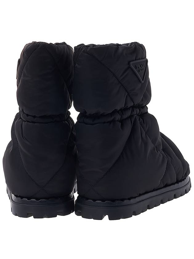 Men's Re-Nylon Padded Winter Boots Black - PRADA - BALAAN.