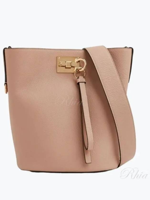 Gold Studio Bucket Bag Amaretti - SALVATORE FERRAGAMO - BALAAN 2