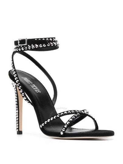 Paris Texas Ladies Black Rock Diamond Holly Zoe Strap Sandals Brand Size 37 US Size 7 - PARIS TEXAS - BALAAN 2