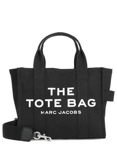 Logo Small Canvas Tote Bag Black - MARC JACOBS - BALAAN 2