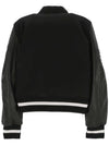 logo crop wool leather bomber jacket black - GIVENCHY - BALAAN 4