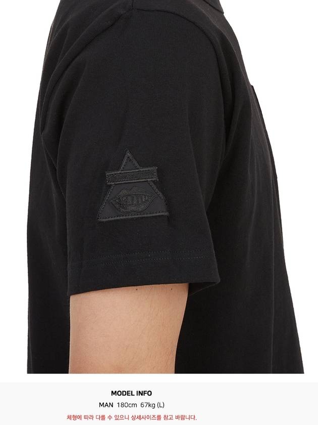 Gonz Patch Crew Neck Short Sleeve T-Shirt Black - SACAI - BALAAN 11