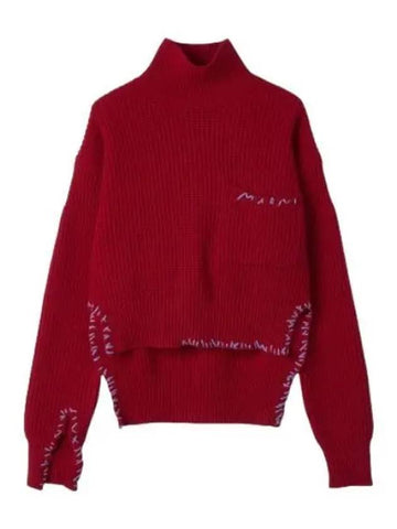 turtleneck knit chili - MARNI - BALAAN 1