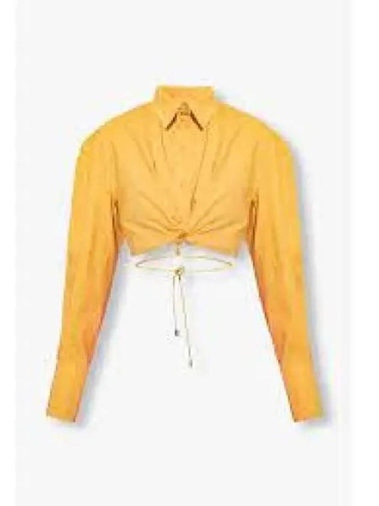 La Chemise Plidao Crop Shirt Light Yellow - JACQUEMUS - BALAAN 2