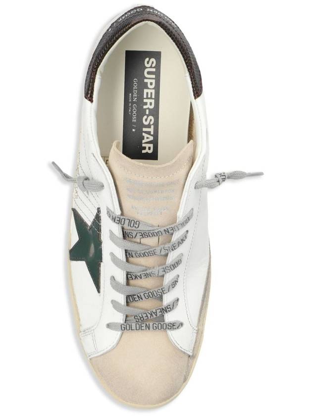 Superstar Brown Tab Low Top Sneakers White - GOLDEN GOOSE - BALAAN 5