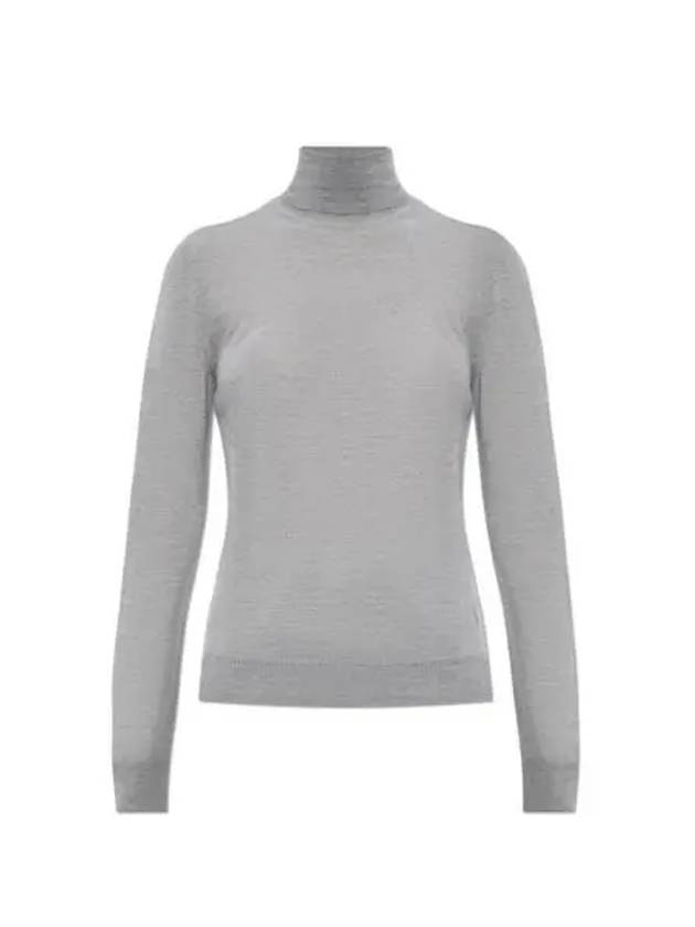 Cassandre Wool Turtle Neck Grey - SAINT LAURENT - BALAAN 2