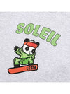 Brushed Options Snowboarding Panda Sweat Shirts MELANGE GRAY - LE SOLEIL MATINEE - BALAAN 4