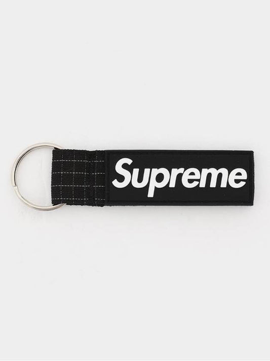 Strap logo ripstop keychain men s common keyring RN101837 BLACK - SUPREME - BALAAN 1