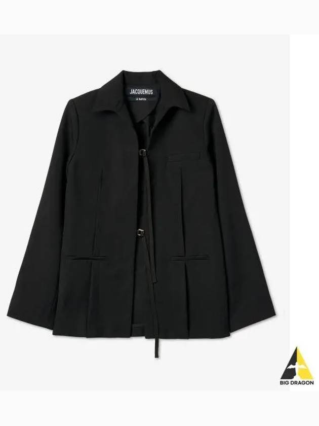 La Veste Amaro Long Strap Jacket Black - JACQUEMUS - BALAAN 2